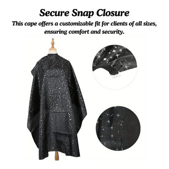 3 X Salon cape Barber’s cape hairstyling cape unisex - Picture 8 of 8